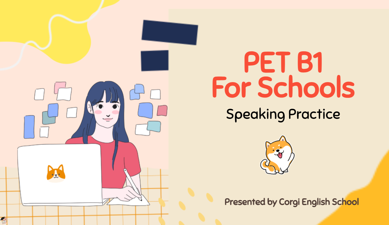 التدريب على امتحان التحدث في اختبار PET